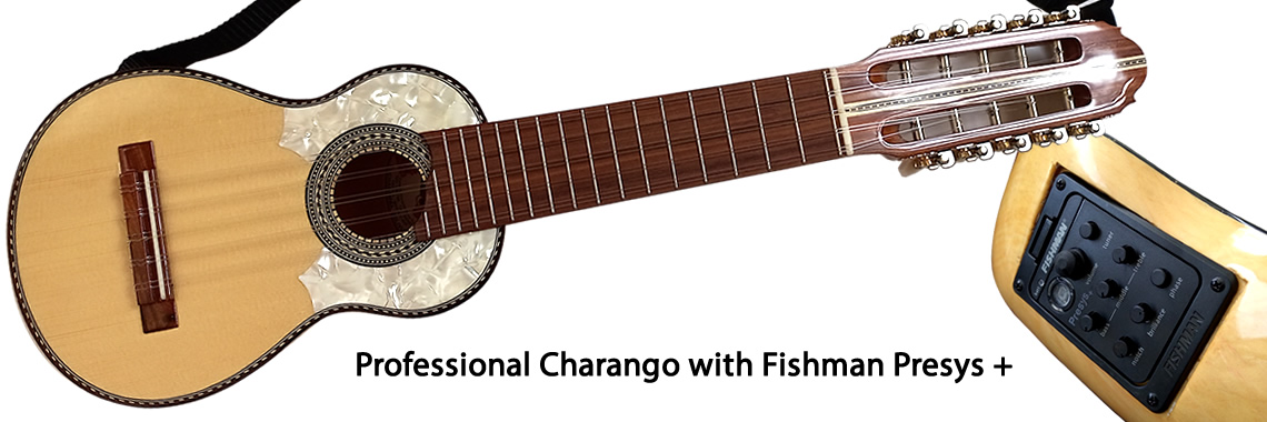 Professional Electro-acoustic Charango with Fishman Prefix Plus 