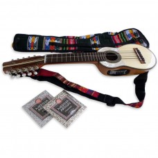 Electroacoustic Professional Charango + Soft Case + 2 Set of Strings