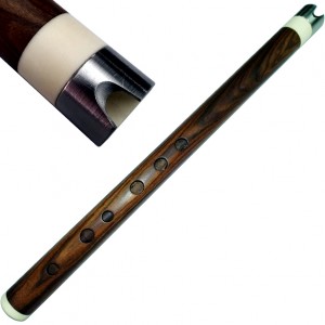 Professional Rosewood Quena / Quenilla with Bone & Metal Mouthpiece