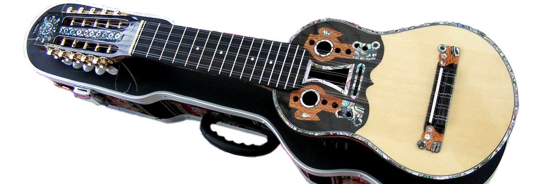 Professional Charango "Tiwanaku" + Hard Case