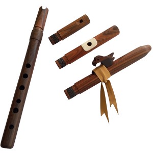 Professional Rosewood Quena / Pinquillo / Traverse /Cherokee - Multiple Mouthpieces
