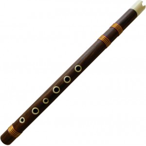 Professional Rosewood Quena/Quenilla with Bone Mouthpiece and Bone Fingerholes