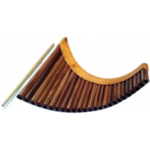 Rosewood Professional Pan Flute - Adjustable Tuning 